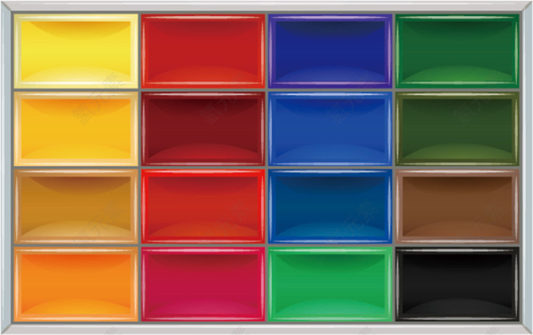 颜色染料板子