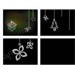 礼盒圣诞树形状图案