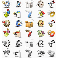 立体常用矢量网页图标