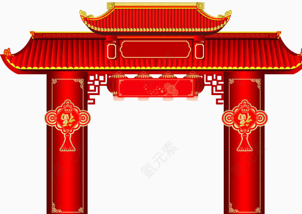 新年门楼