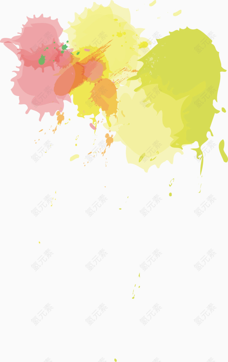 矢量手绘墨迹