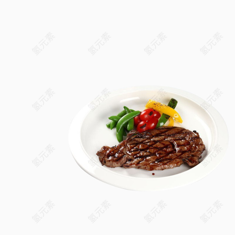 香煎鸡腿拼猪扒