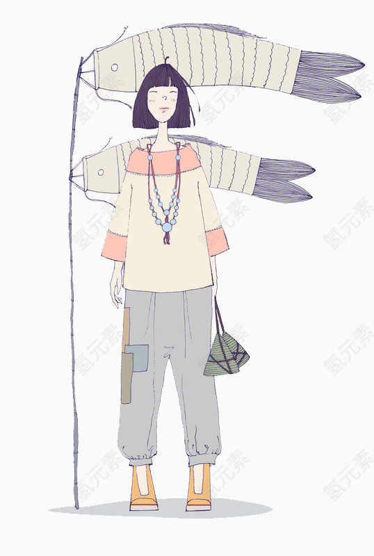 创意手绘女孩风格