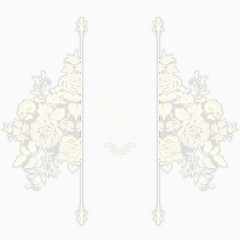 植物花朵婚礼贺卡