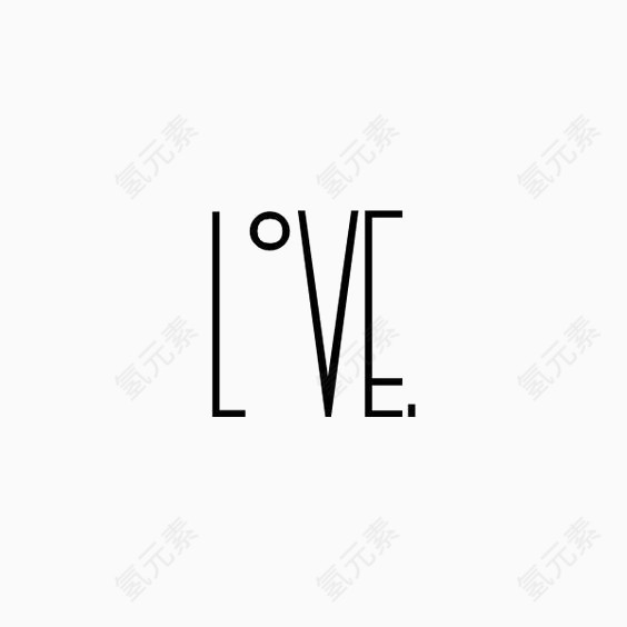 LIVE创意英文艺术字