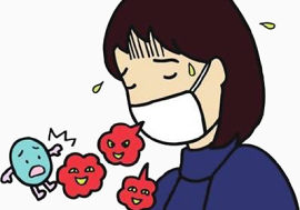 戴口罩防病毒