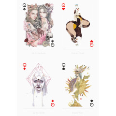 创意扑克牌Q视觉设计