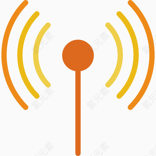 橙色wifi图标