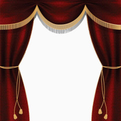 红色与金色晚会幕布