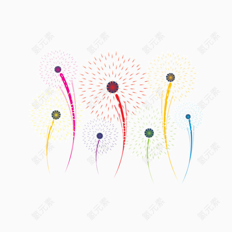 烟花 素材 透明图 PNG