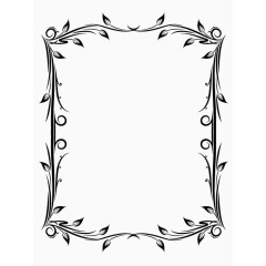 黑藤蔓边框