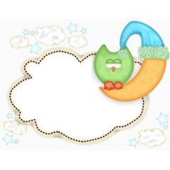 月亮上的猫头鹰