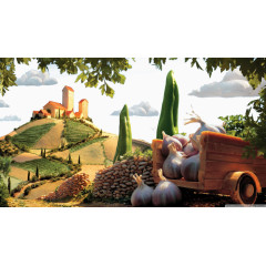 水果蔬菜王国背景图