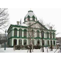 北海道开拓村雪景