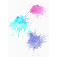 彩色的颜料喷溅图例