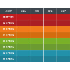 矢量创意设计表格型数据分布图