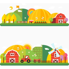 矢量生态农业农村