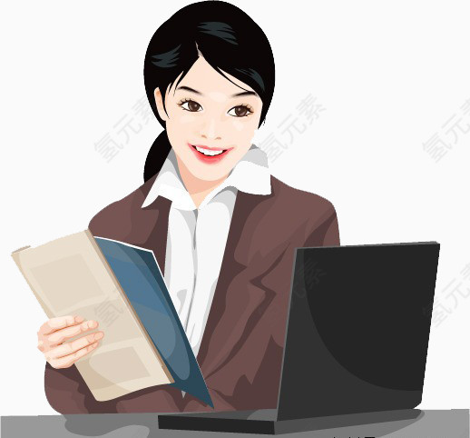 工作中的女生