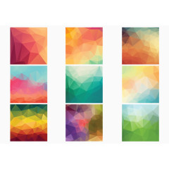 2017时尚小方块儿渐变背景