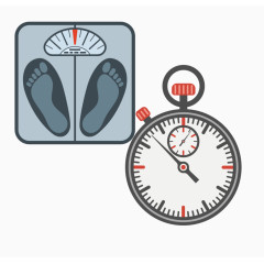 卡通电子秤和计时器