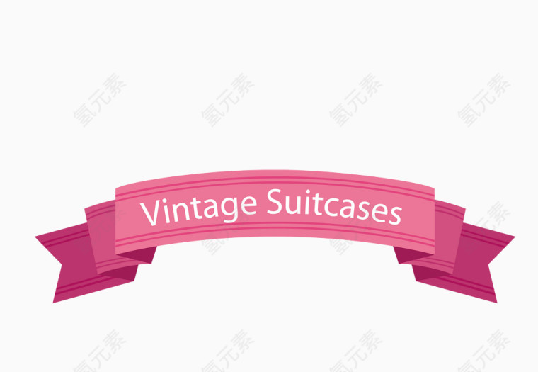 矢量蝴蝶结装饰艺术字节日宣传