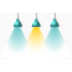 矢量插画舞台讲座灯光