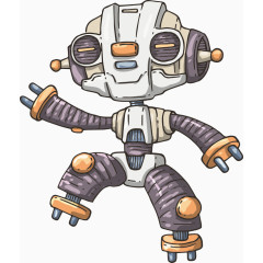 矢量可爱机器人