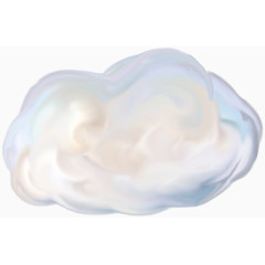 白色立体云团云朵