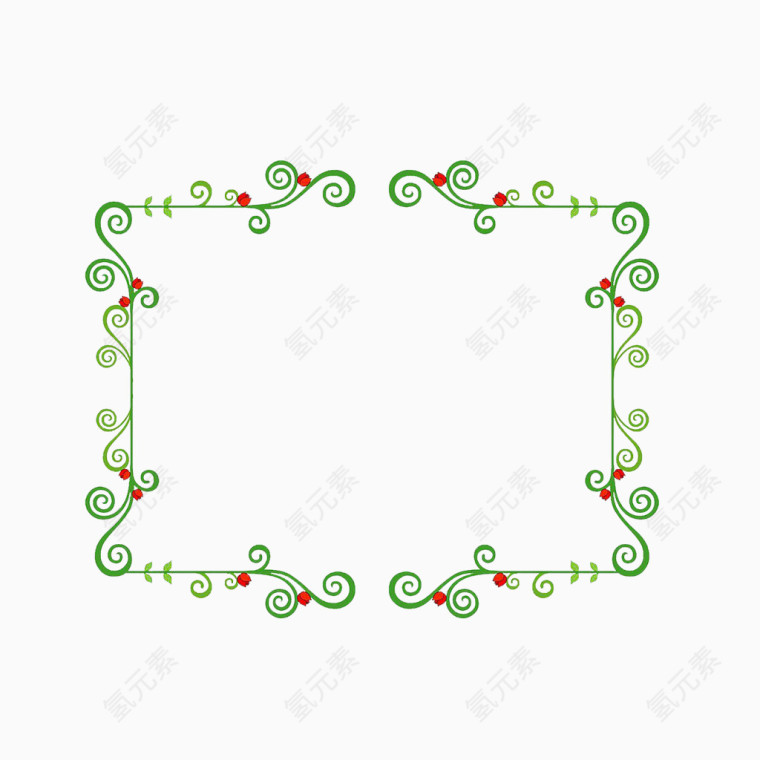 绿色边框