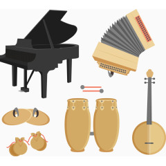 矢量手绘乐器合集