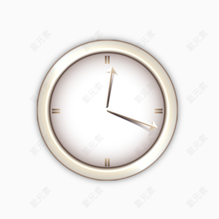 英伦风简约时钟免抠素材