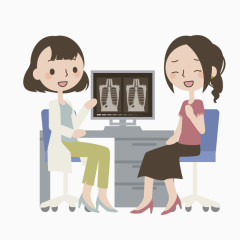 卡通胸透检查