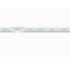 矢量扁平菜单栏