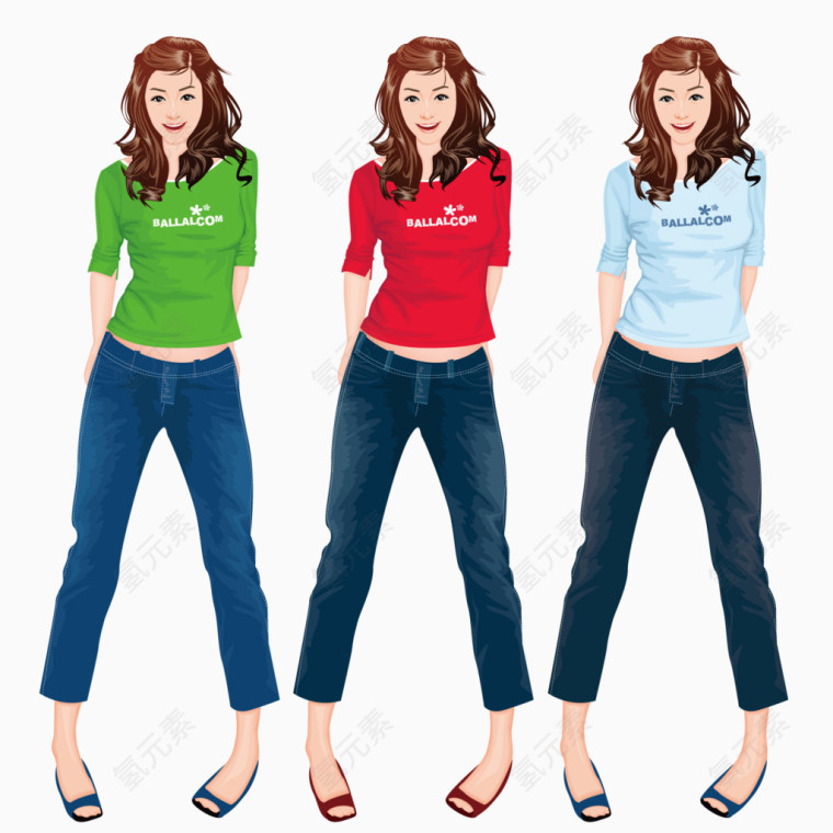 青春阳光美女少女