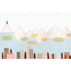 站在山上眺望的老鼠