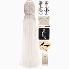 高端女式礼服奢侈品搭配