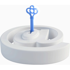 创意商务钥匙立体@