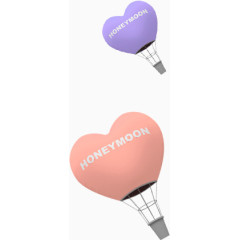 漂浮创意爱心氢气球