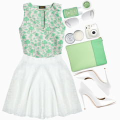 文艺清新女裙服饰搭配