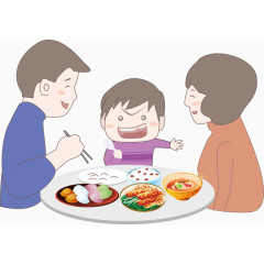 一家人吃饭