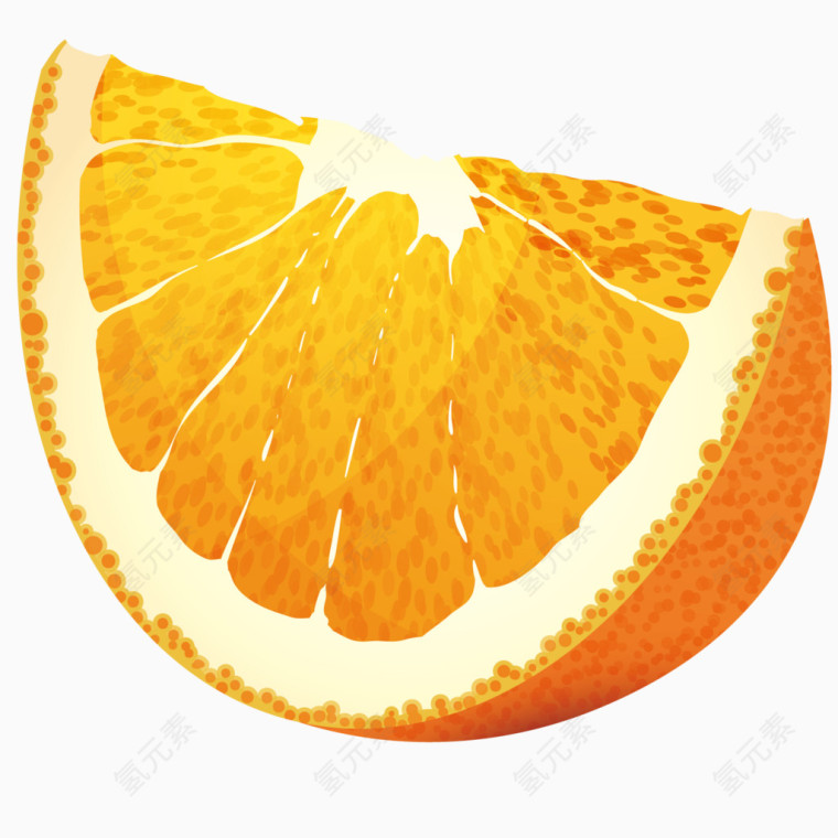 矢量水果橙子