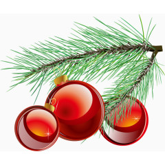 圣诞节挂件圆球PNG矢量素材