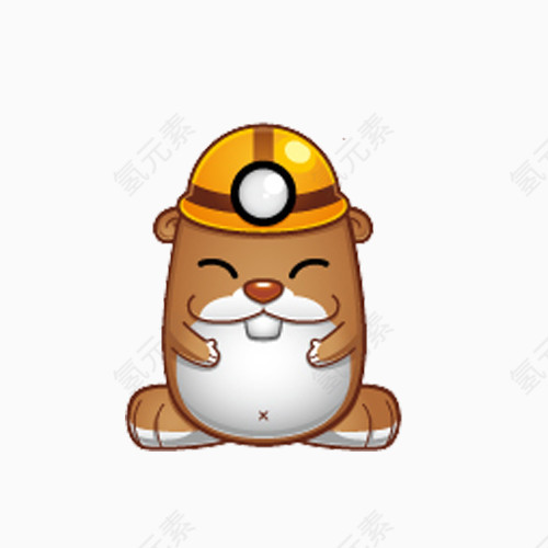 带帽子地鼠图片素材