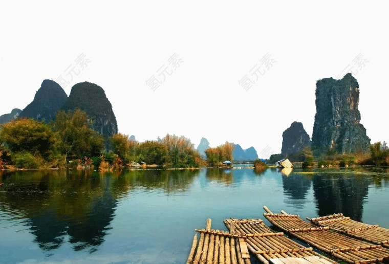 广西桂林漓江景点