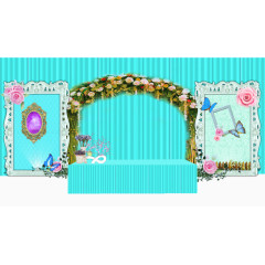 蒂芙尼蓝婚礼签到区