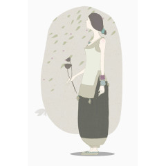 复古清新随性服装搭配