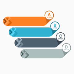 矢量PPT纸折分组