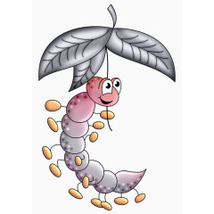 可爱毛毛虫