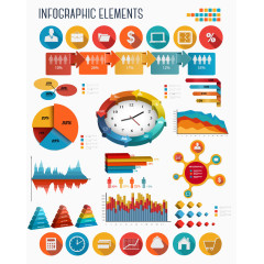 商务信息图元素设计矢量素材