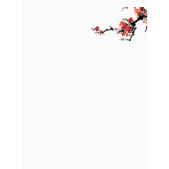 春节红梅装饰元素